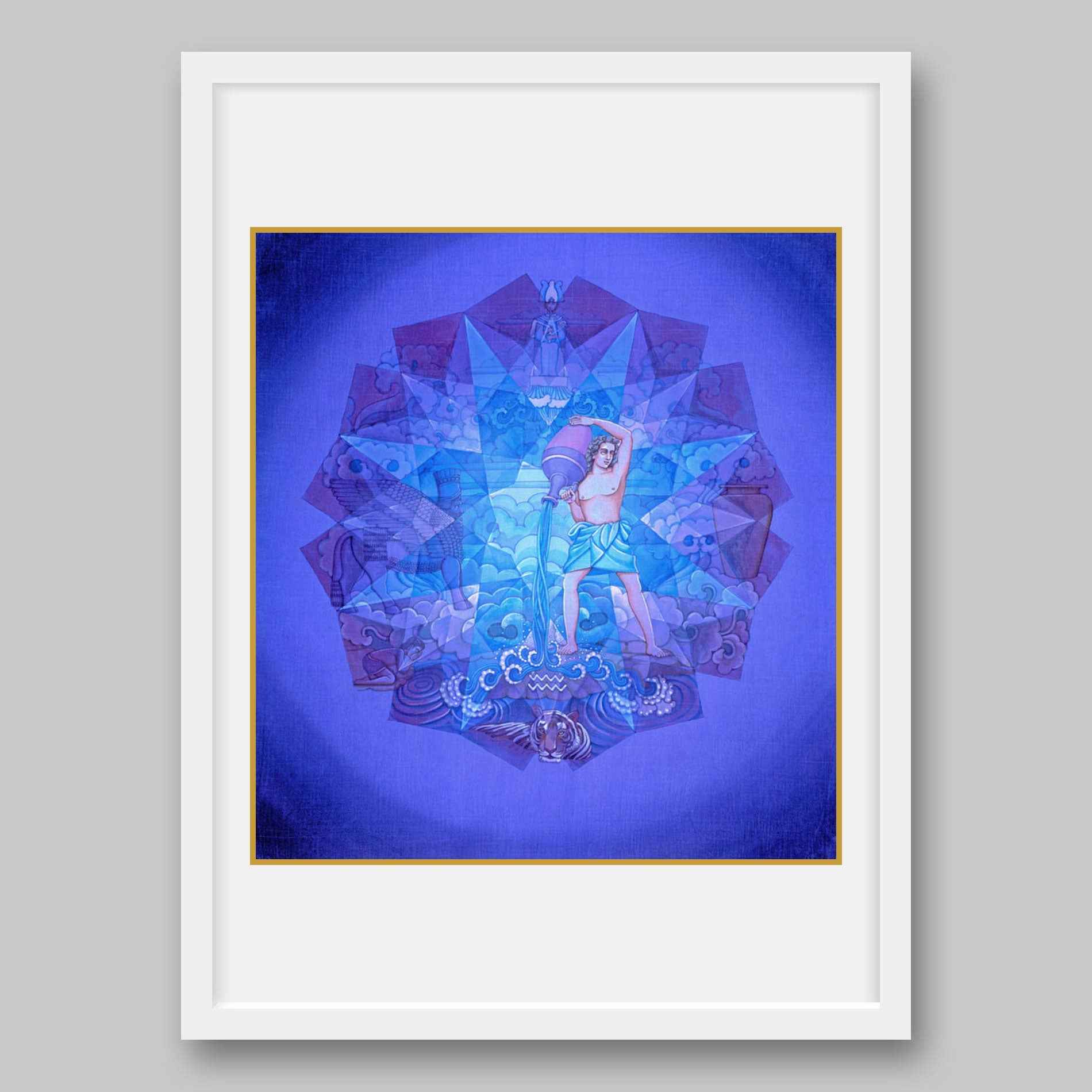 Aquarius- High Quality Print of Artwork by Pieter Weltevrede - Home Decor