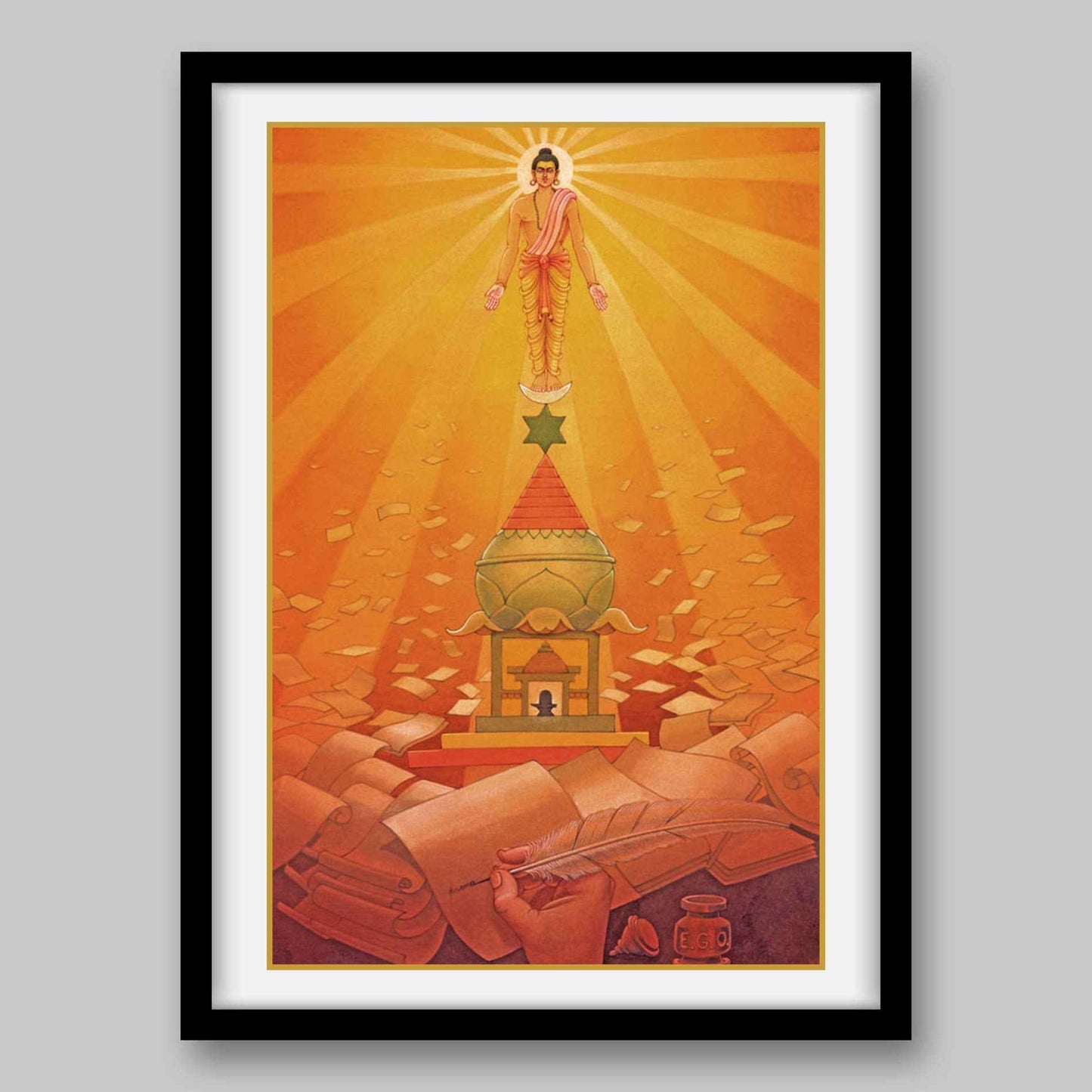 Gyana Yoga – High Quality Print of Artwork by Pieter Weltevrede