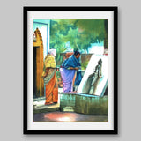 Women in Temple - High Quality Print of Artwork by Pieter Weltevrede - Sagar World