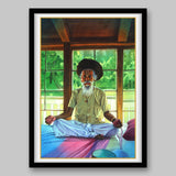 Sadhu Sitting in Lotus Pose - High Quality Print of Artwork by Pieter Weltevrede - Sagar World