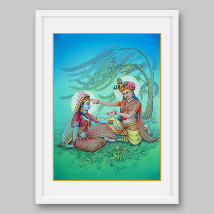 Radha Krishna - High Quality Print of Artwork by Pieter Weltevrede - Sagar World