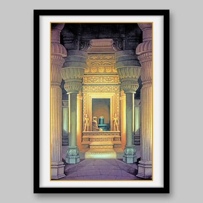 Shiva Temple Scene – High Quality Print of Artwork by Pieter Weltevrede - Sagar World