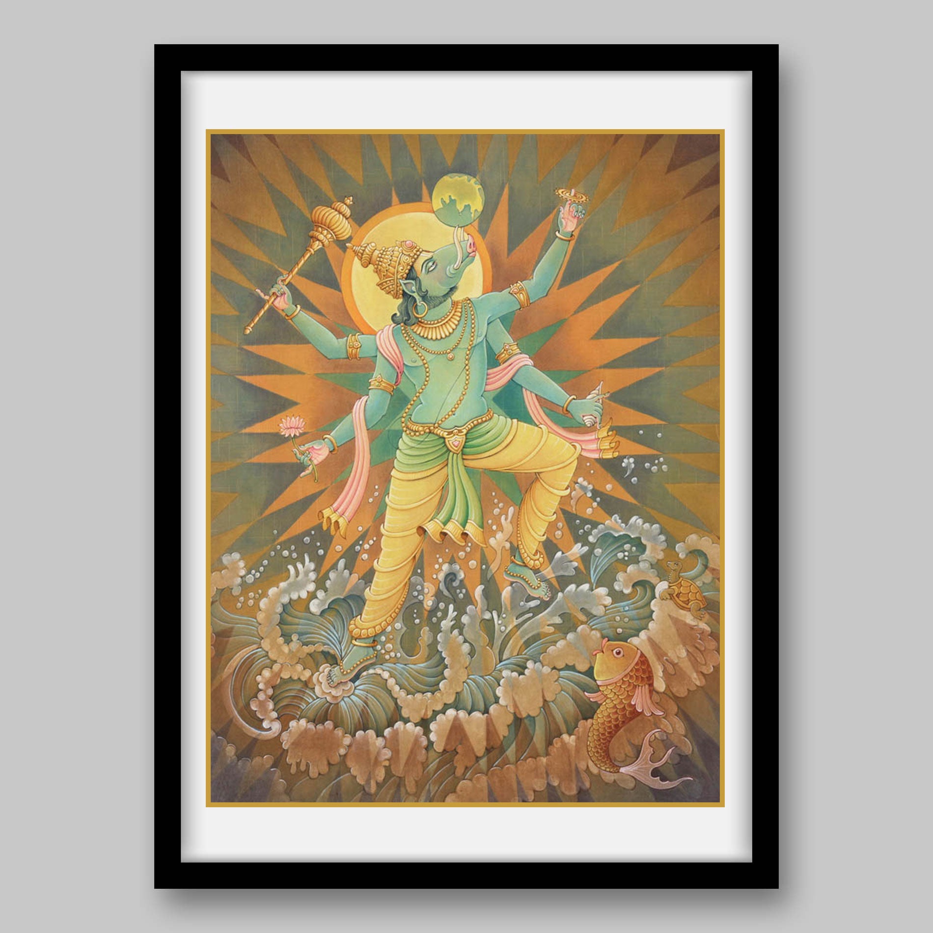 Varaha Avatar - High Quality Print of Artwork by Pieter Weltevrede - Sagar World
