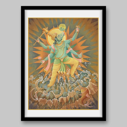 Varaha Avatar - High Quality Print of Artwork by Pieter Weltevrede - Sagar World