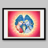 Shiva and Shakti Ardhanarishwara – High Quality Print of Artwork by Pieter Weltevrede - Sagar World