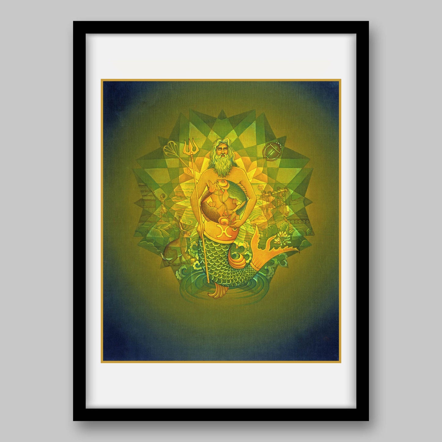 Pisces - High Quality Print of Artwork by Pieter Weltevrede - Home Decor - Sagar World