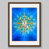 Earth Mandala- High Quality Print of Artwork by Pieter Weltevrede