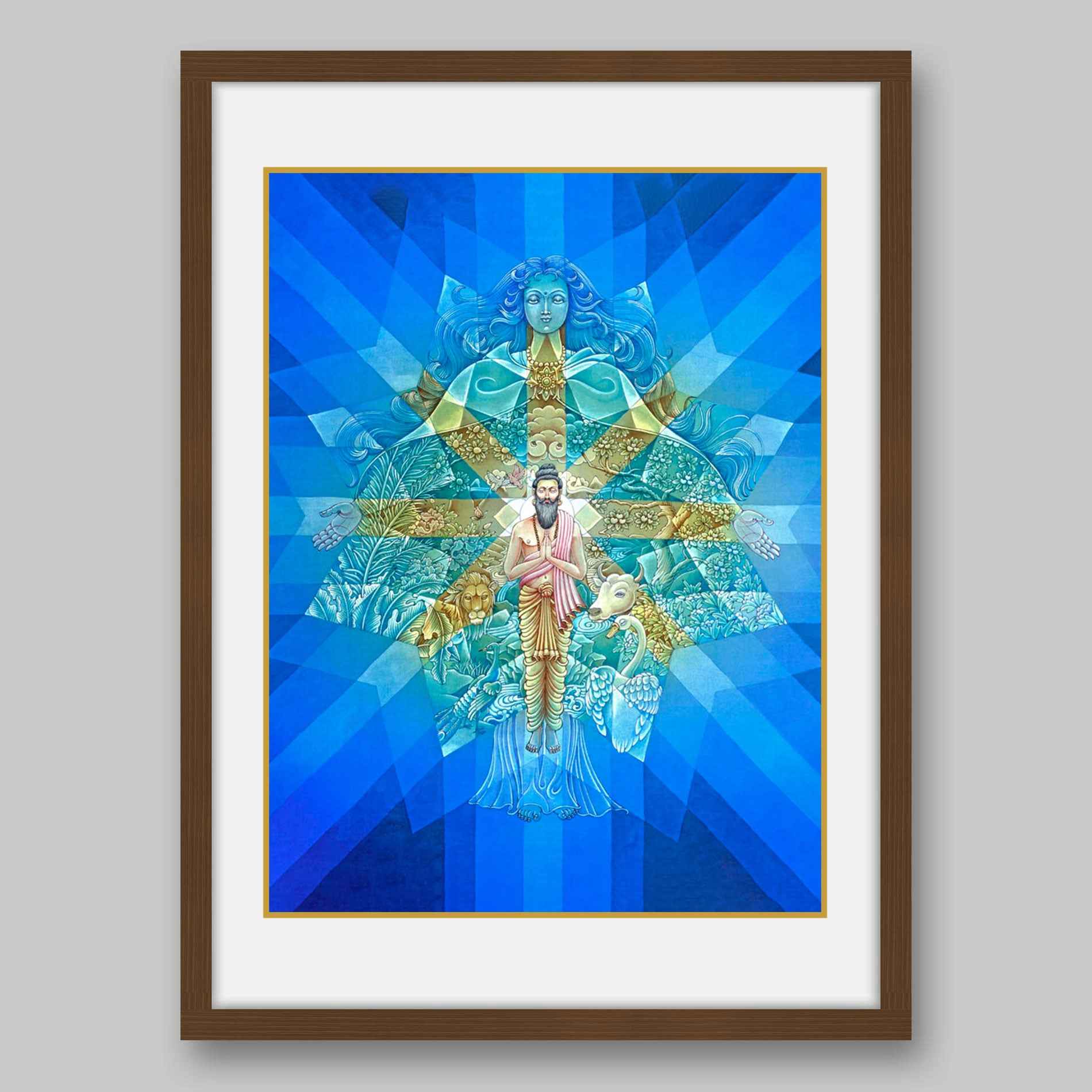 Earth Mandala- High Quality Print of Artwork by Pieter Weltevrede