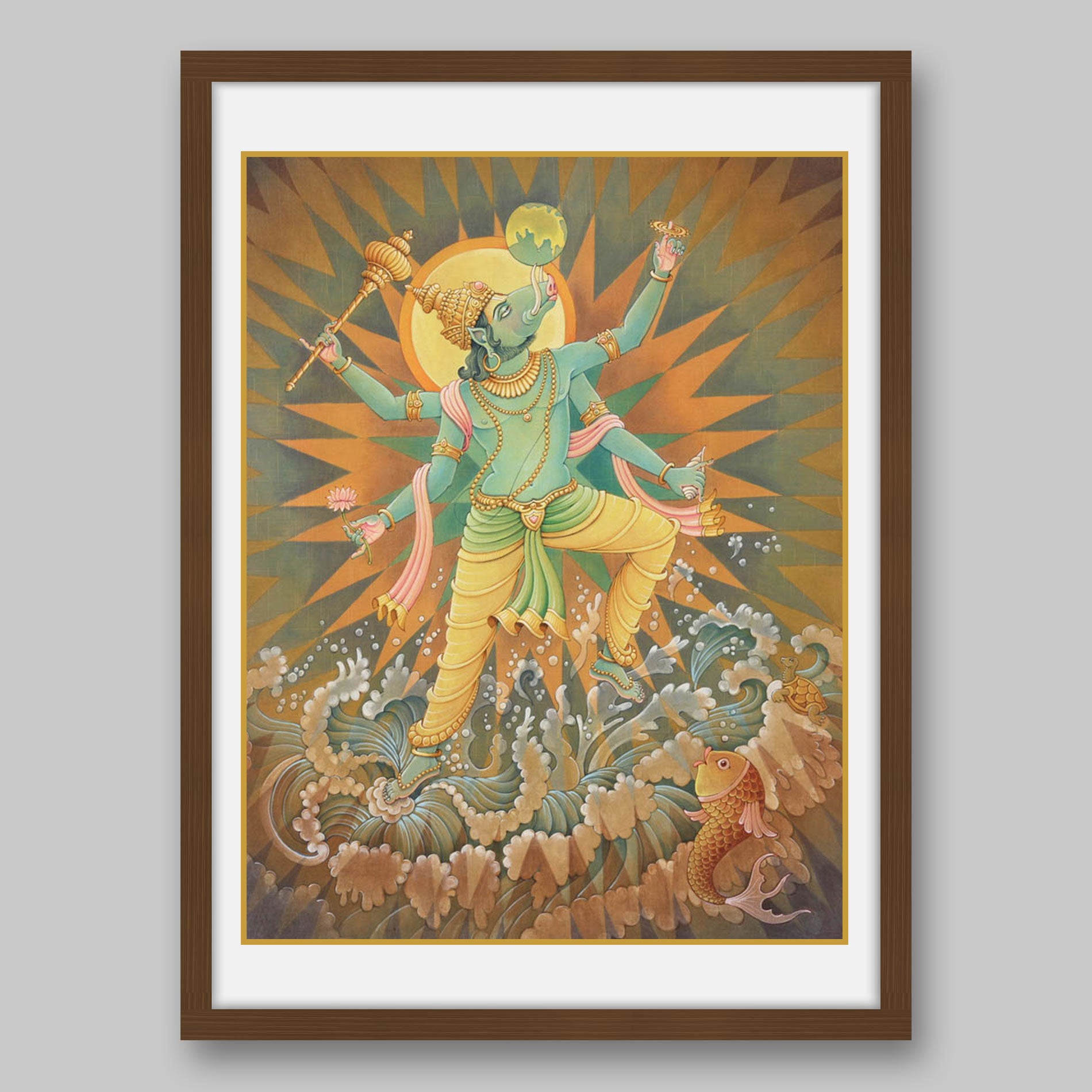 Varaha Avatar - High Quality Print of Artwork by Pieter Weltevrede - Sagar World