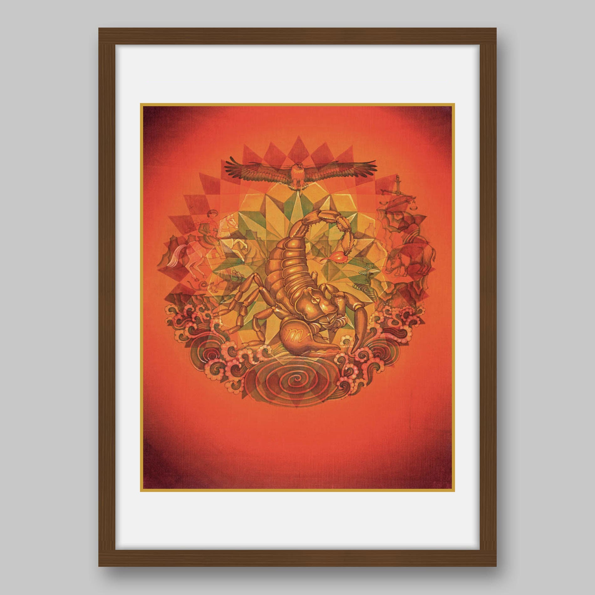 Scorpio - High Quality Print of Artwork by Pieter Weltevrede - Home Decor - Sagar World