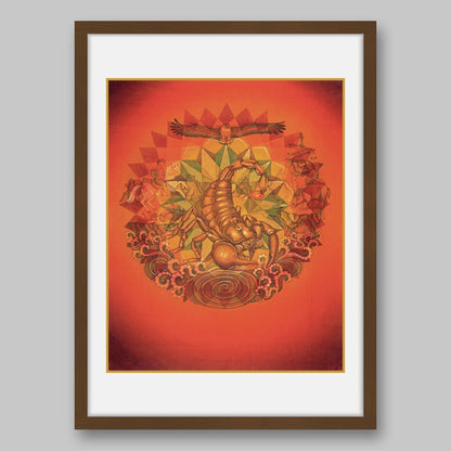 Scorpio - High Quality Print of Artwork by Pieter Weltevrede - Home Decor - Sagar World