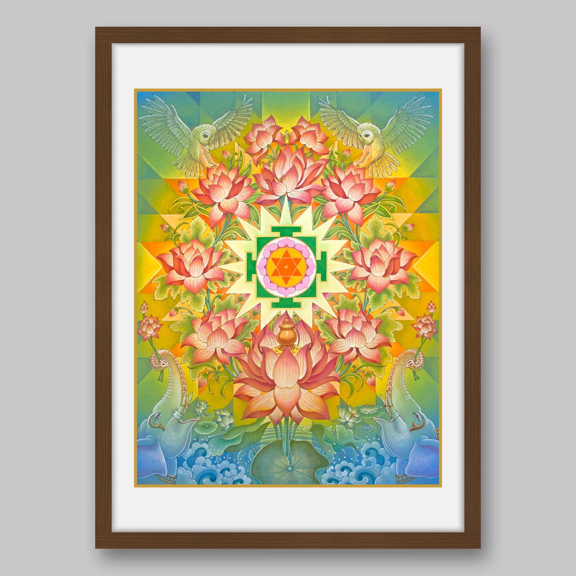 Laxmi Mandala - High Quality Print of Artwork by Pieter Weltevrede - Home Decor - Sagar World