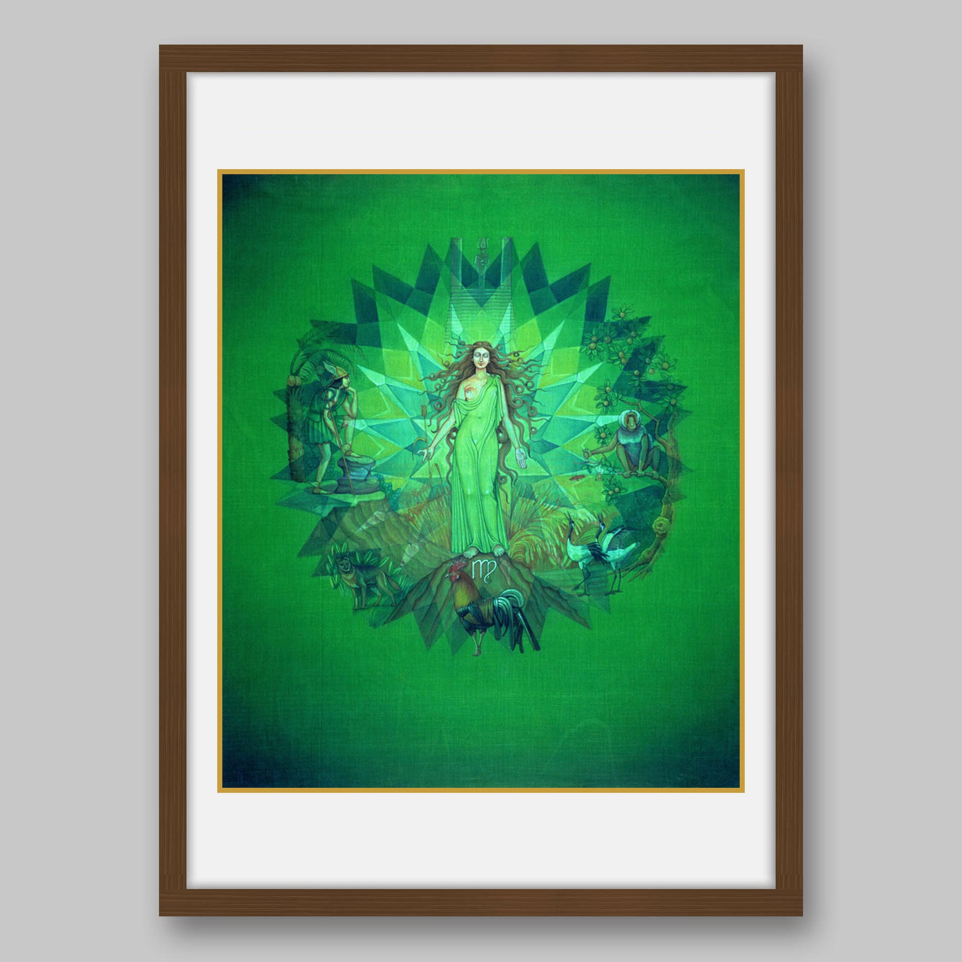 Virgo - High Quality Print of Artwork by Pieter Weltevrede - Home Decor - Sagar World