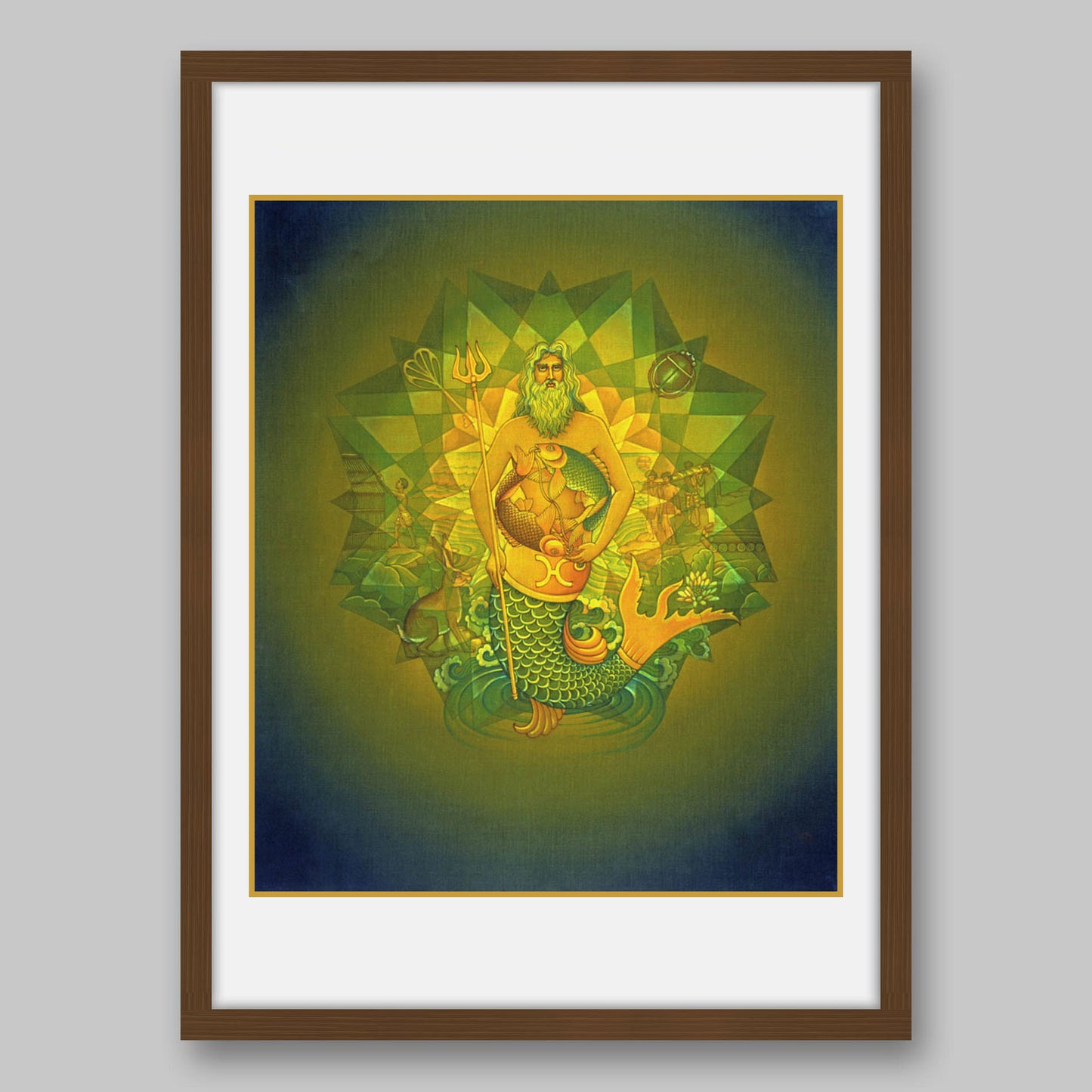 Pisces - High Quality Print of Artwork by Pieter Weltevrede - Home Decor - Sagar World
