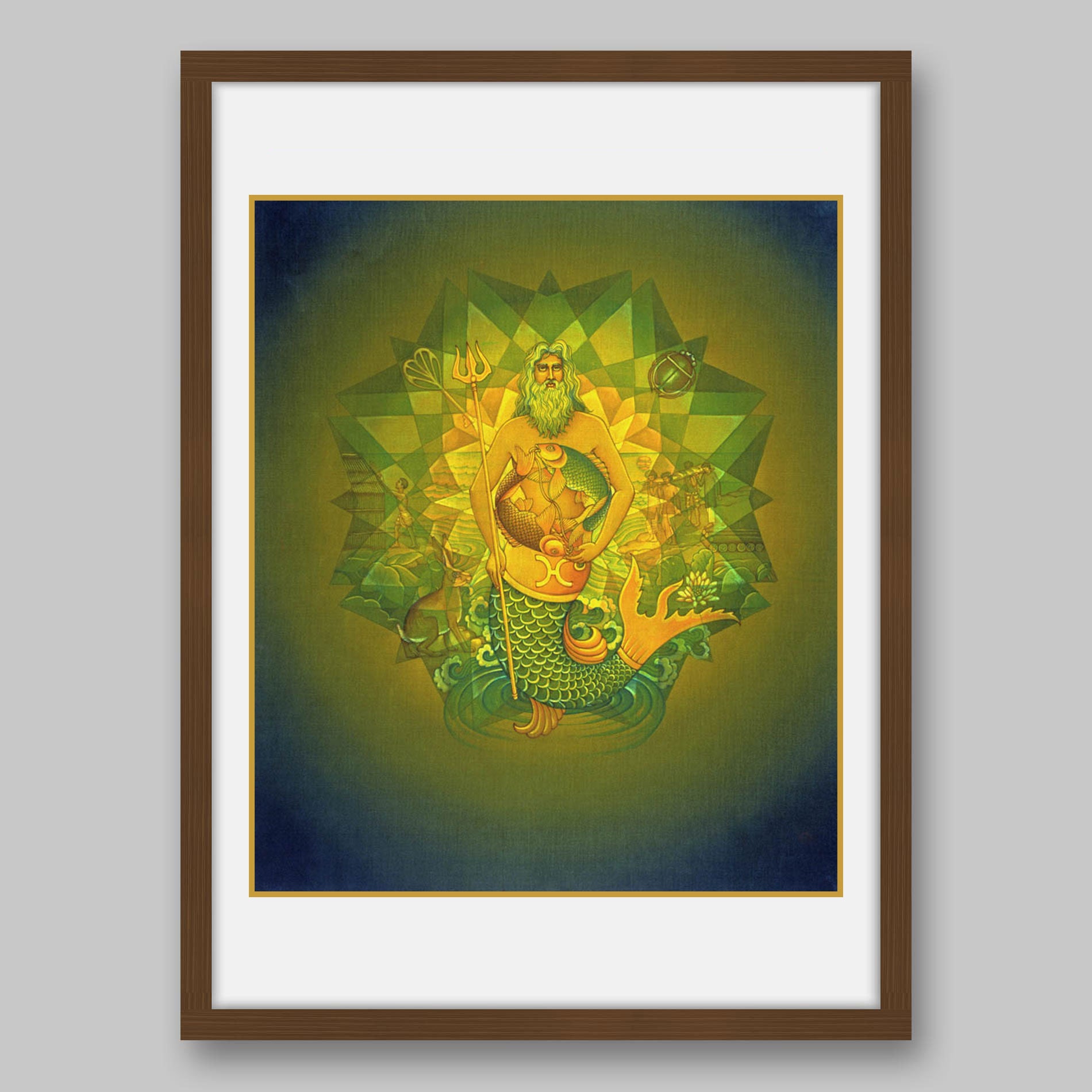 Pisces - High Quality Print of Artwork by Pieter Weltevrede - Home Decor - Sagar World