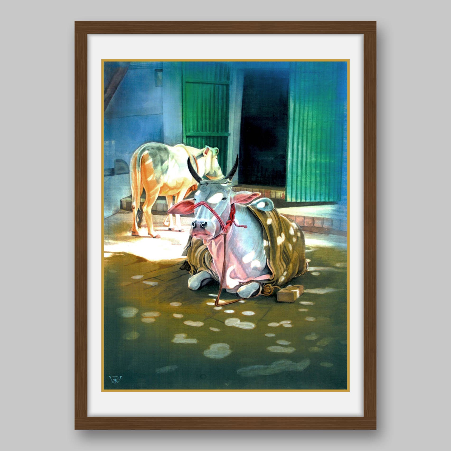 Sacred Cows - High Quality Print of Artwork by Pieter Weltevrede - Sagar World