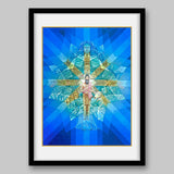Earth Mandala- High Quality Print of Artwork by Pieter Weltevrede
