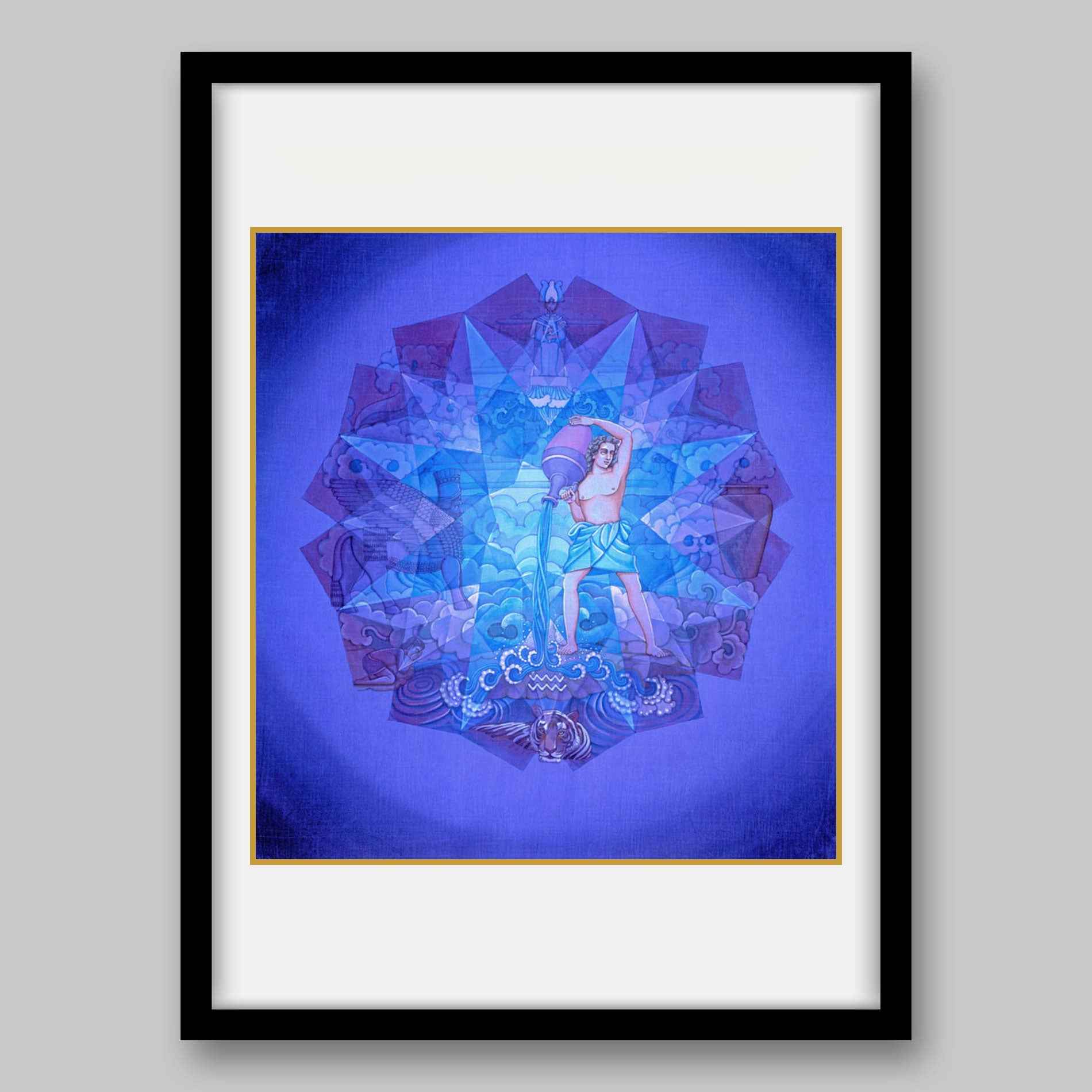 Aquarius- High Quality Print of Artwork by Pieter Weltevrede - Home Decor