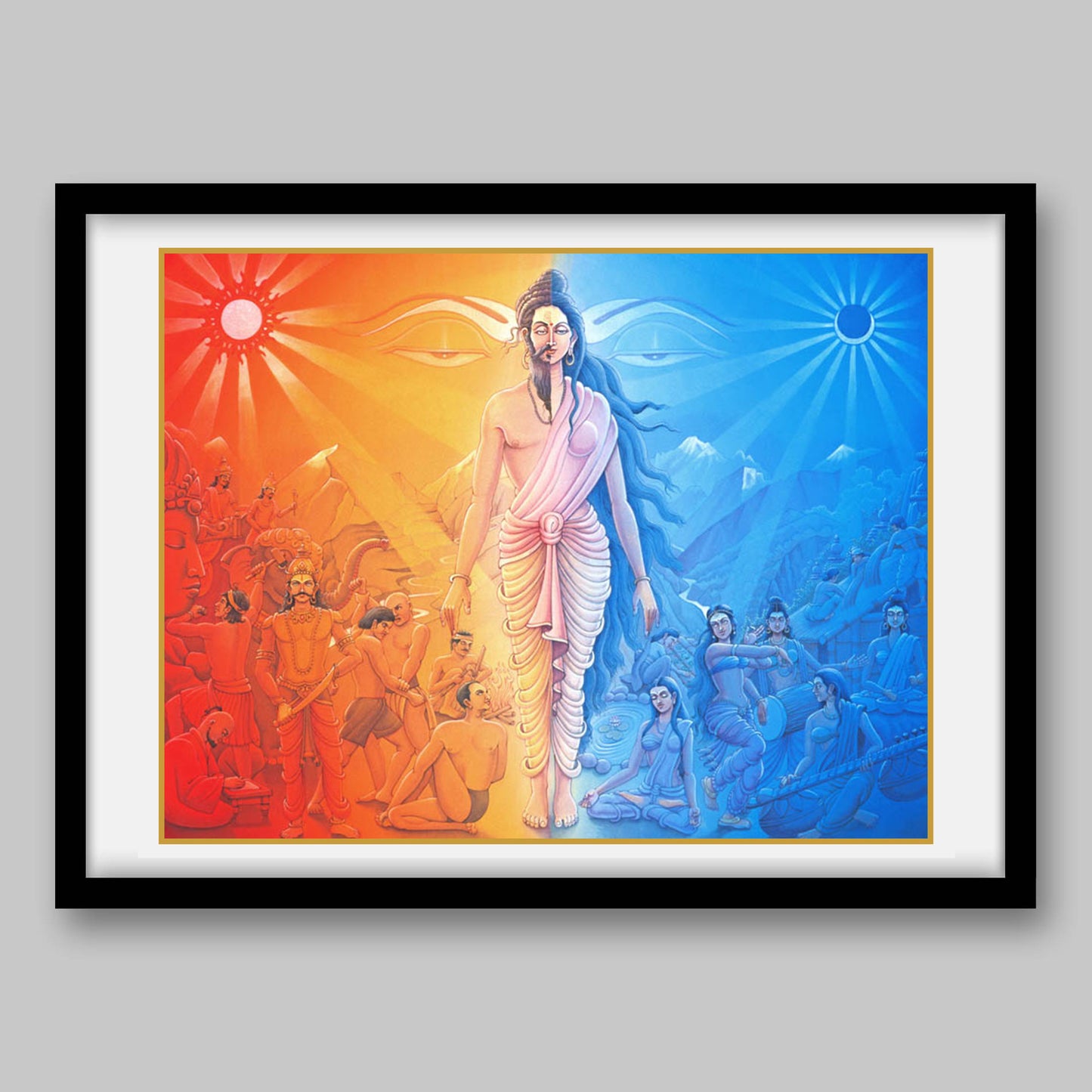 Solar and Lunar Nadis – High Quality Print of Artwork by Pieter Weltevrede - Sagar World