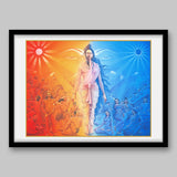 Solar and Lunar Nadis – High Quality Print of Artwork by Pieter Weltevrede - Sagar World