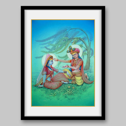Radha Krishna - High Quality Print of Artwork by Pieter Weltevrede - Sagar World