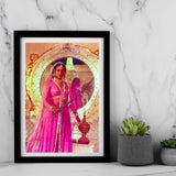 Hema Malini in a Pink Princess attire Portrait - still from the movie , "BAGHAVAT"  Personal Bollywood  Photography of renowned cinematographer, Shri Prem Sagar. - Sagar World