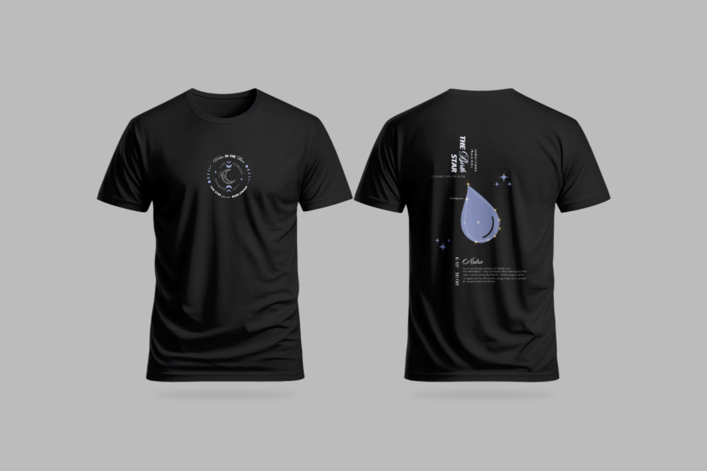 Ardra Nakshatra T-Shirt – Vedic Astrology Inspired Unisex Cotton Tee | Spiritual Minimalist Wear