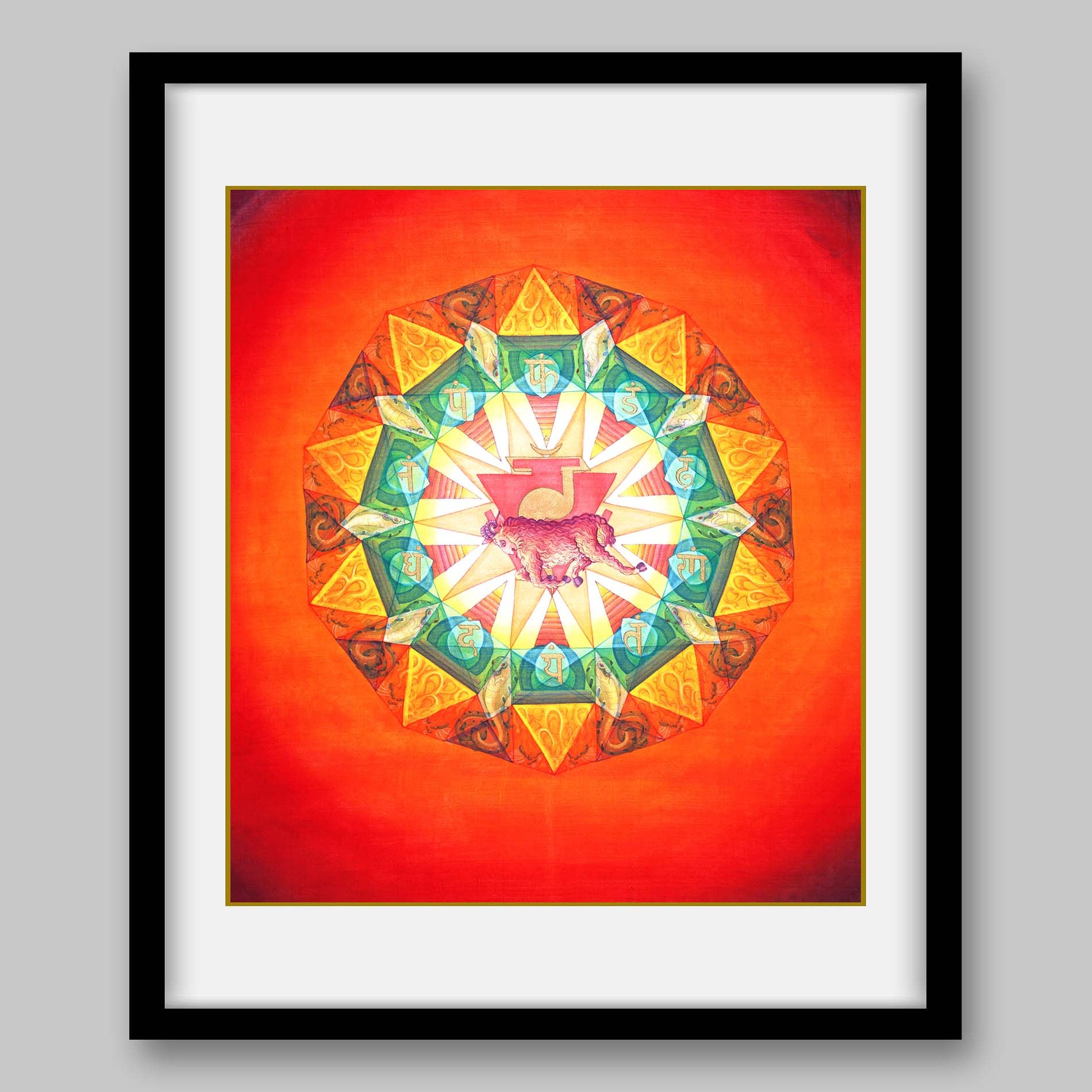 Manipura Chakra – High Quality Print of Artwork by Pieter Weltevrede - Home Decor - Sagar World