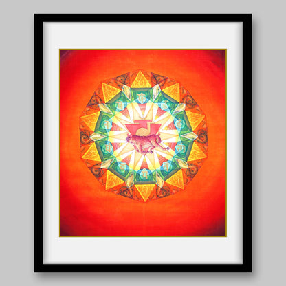 Manipura Chakra – High Quality Print of Artwork by Pieter Weltevrede - Home Decor - Sagar World