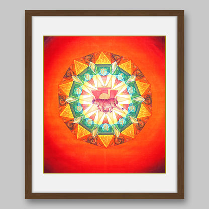 Manipura Chakra – High Quality Print of Artwork by Pieter Weltevrede - Home Decor - Sagar World