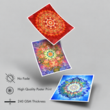 Tridevi Yantras combo Set – Maa Lakshmi, Maa Saraswati & Maa Durga High-Quality Art Prints by Pieter Weltevrede