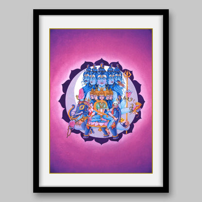 Vishuddha Chakra – High Quality Print of Artwork by Pieter Weltevrede - Home Decor - Sagar World