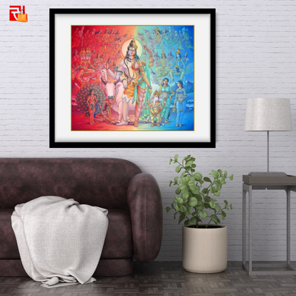 Ardhanarishwara – High Quality Print of Artwork by Pieter Weltevrede
