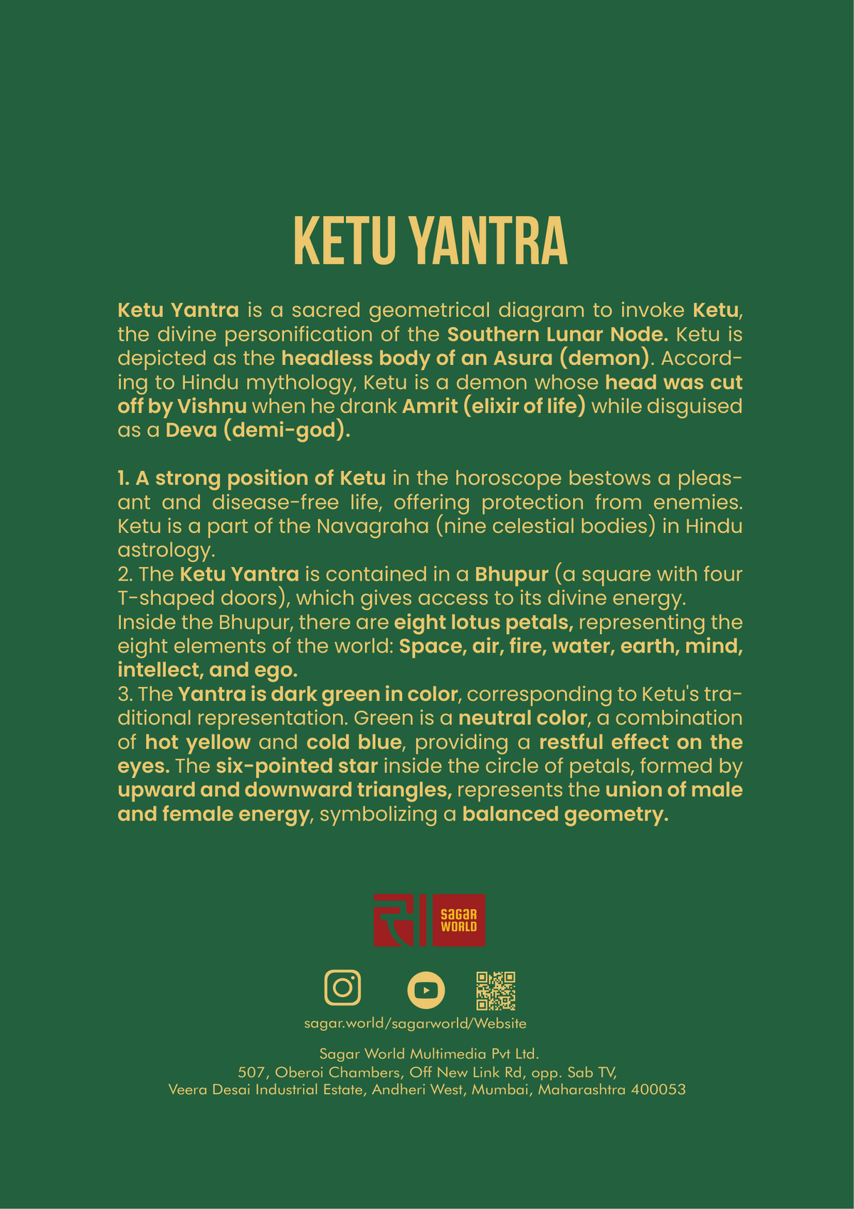 Ketu Yantra Notebook | A Symbol for Introspection, Spiritual Growth & Inner Transformation