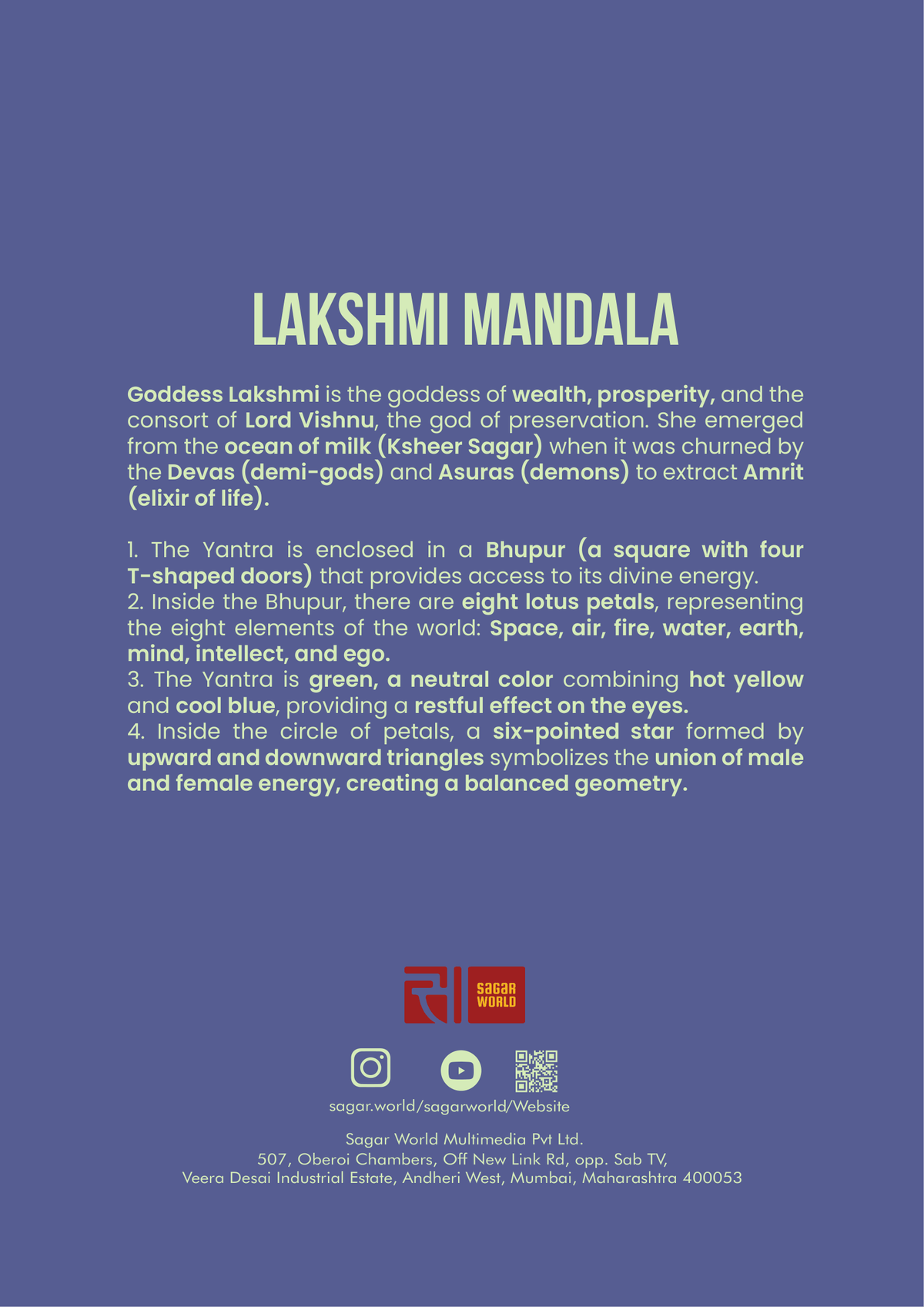 Laxmi Yantra Notebook | A symbol for Prosperity, Abundance, Fortune & Positive Intentions