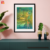 Balaram and Cow Demon – High Quality Print of Artwork by Pieter Weltevrede