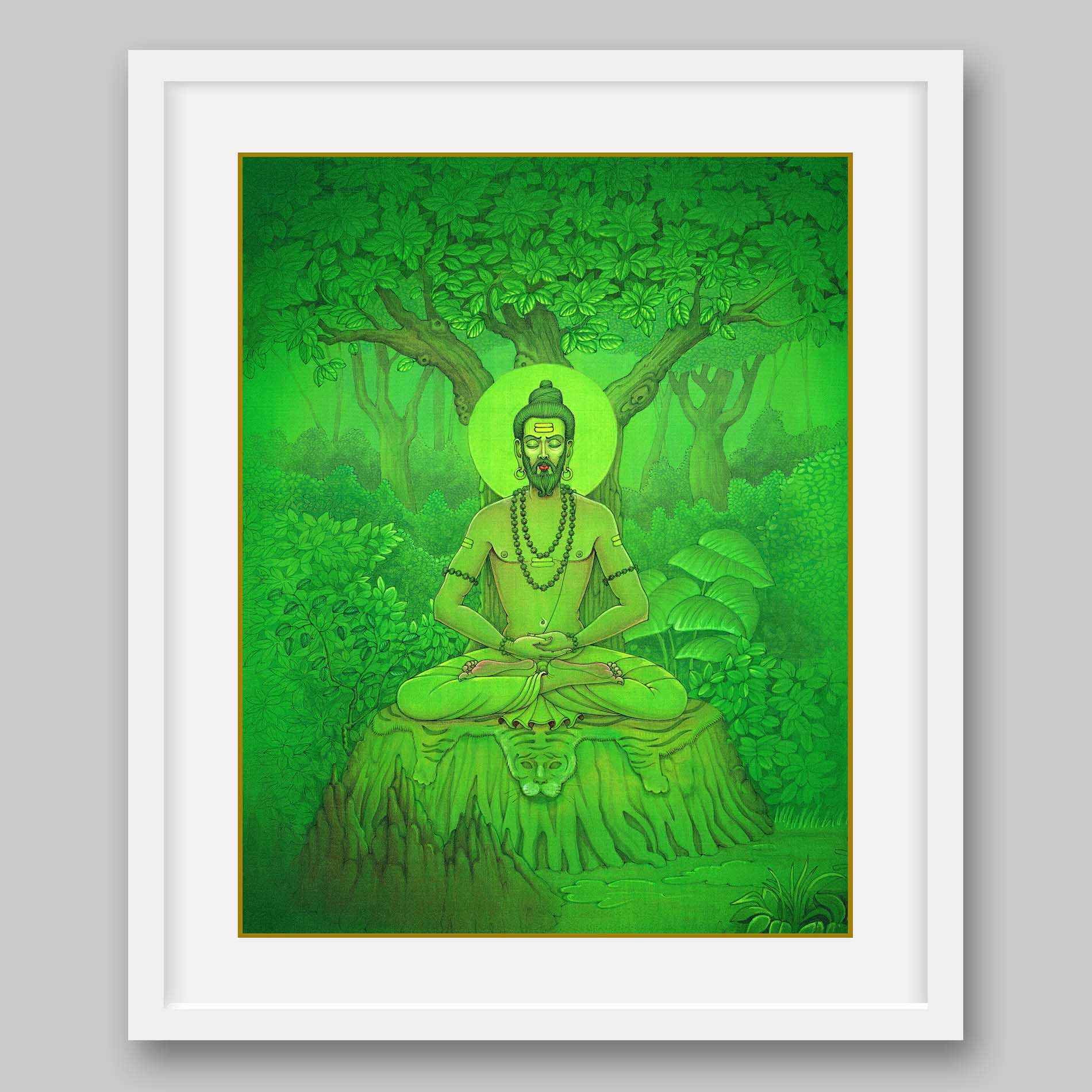 Bhagirath – a descendant of King Sagar – High Quality Print of Artwork by Pieter Weltevrede