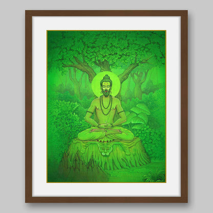 Bhagirath – a descendant of King Sagar – High Quality Print of Artwork by Pieter Weltevrede