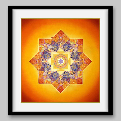 Bhuvaneshwari Yantra – High Quality Print of Artwork by Pieter Weltevrede - Home Decor