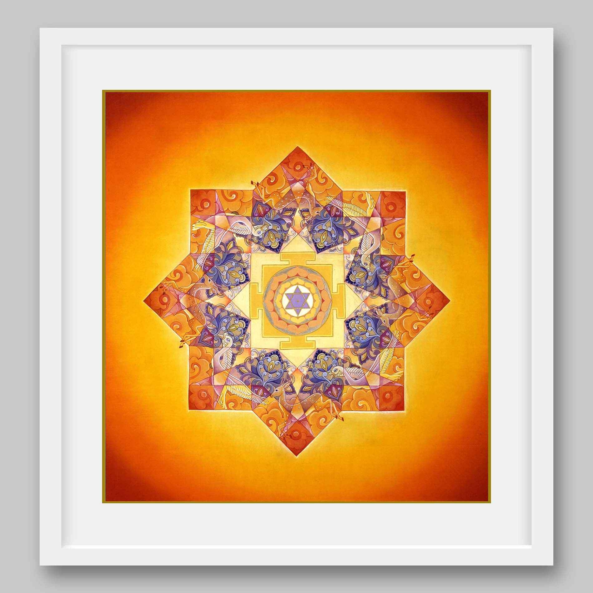 Bhuvaneshwari Yantra – High Quality Print of Artwork by Pieter Weltevrede - Home Decor