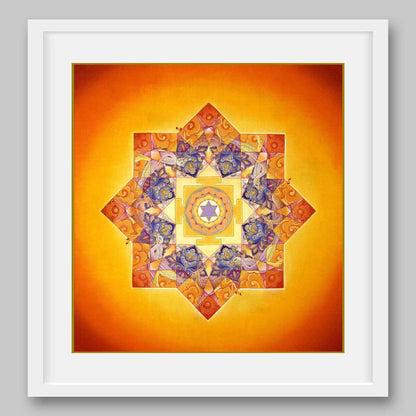 Bhuvaneshwari Yantra – High Quality Print of Artwork by Pieter Weltevrede - Home Decor