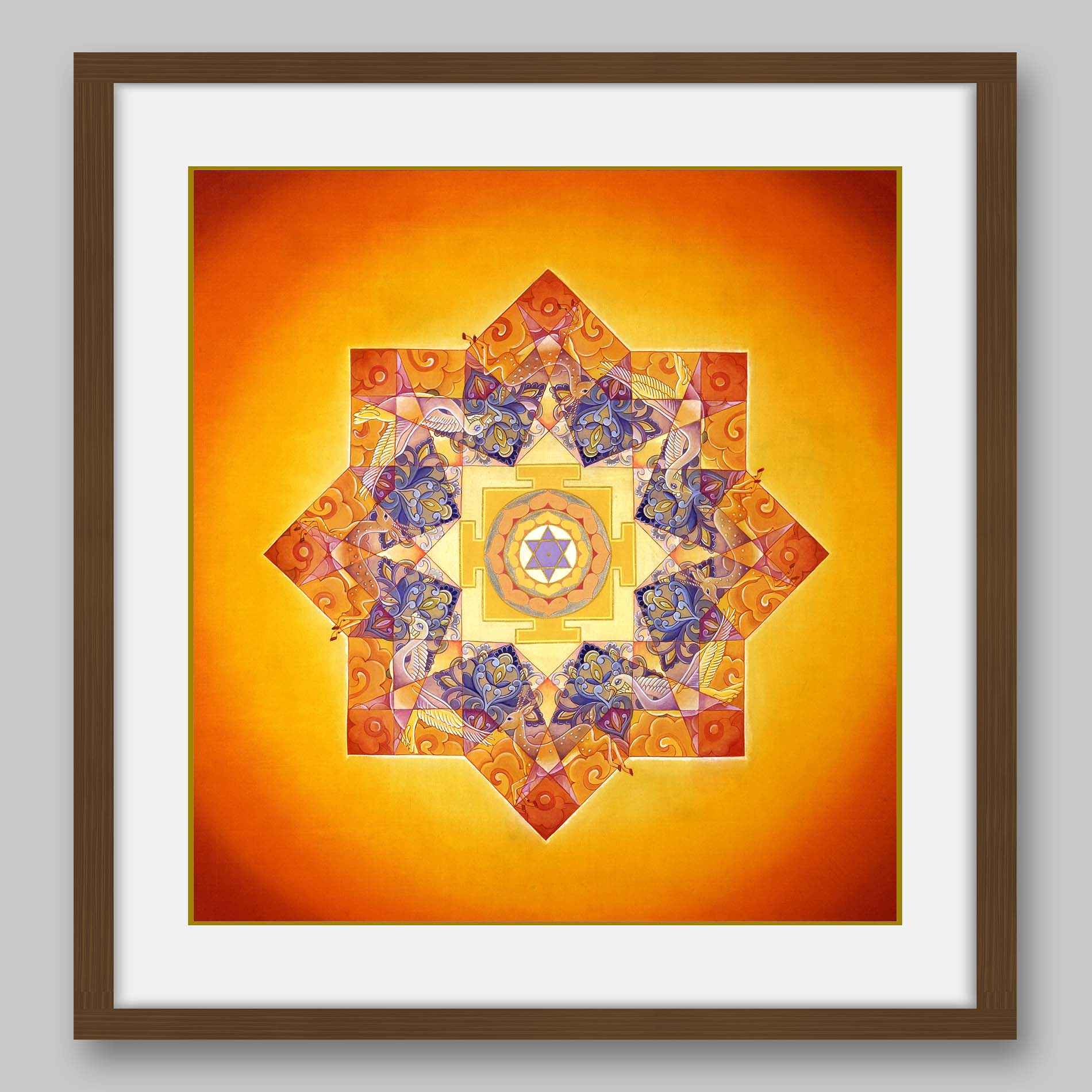 Bhuvaneshwari Yantra – High Quality Print of Artwork by Pieter Weltevrede - Home Decor