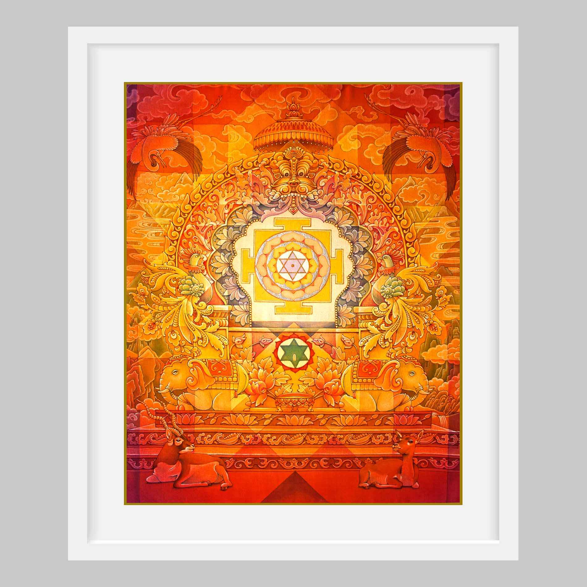 Bhuvaneshwari Yantra – High Quality Print of Artwork by Pieter Weltevrede - Home Decor