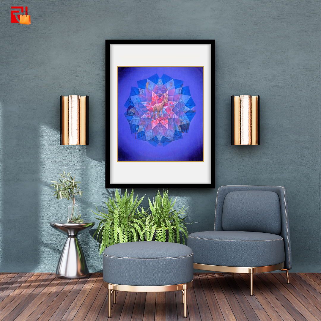 Capricorn- High Quality Print of Artwork by Pieter Weltevrede - Home Decor