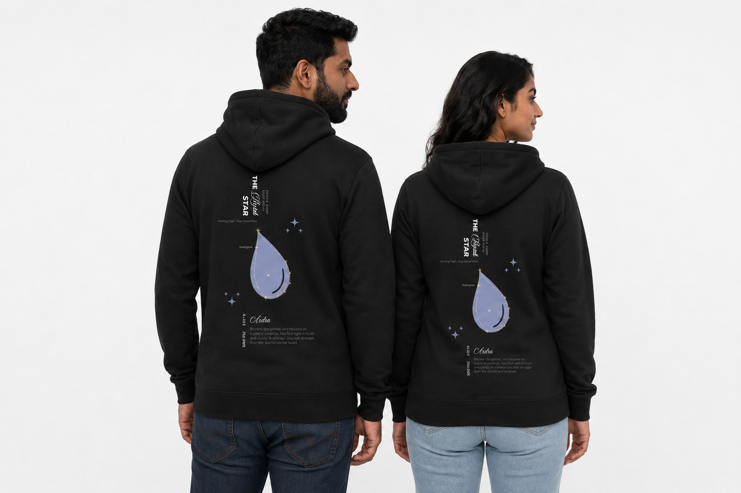 Ardra Nakshatra Hoodie – Vedic Astrology Inspired Unisex Cotton  hoodie | Spiritual Minimalist Wear