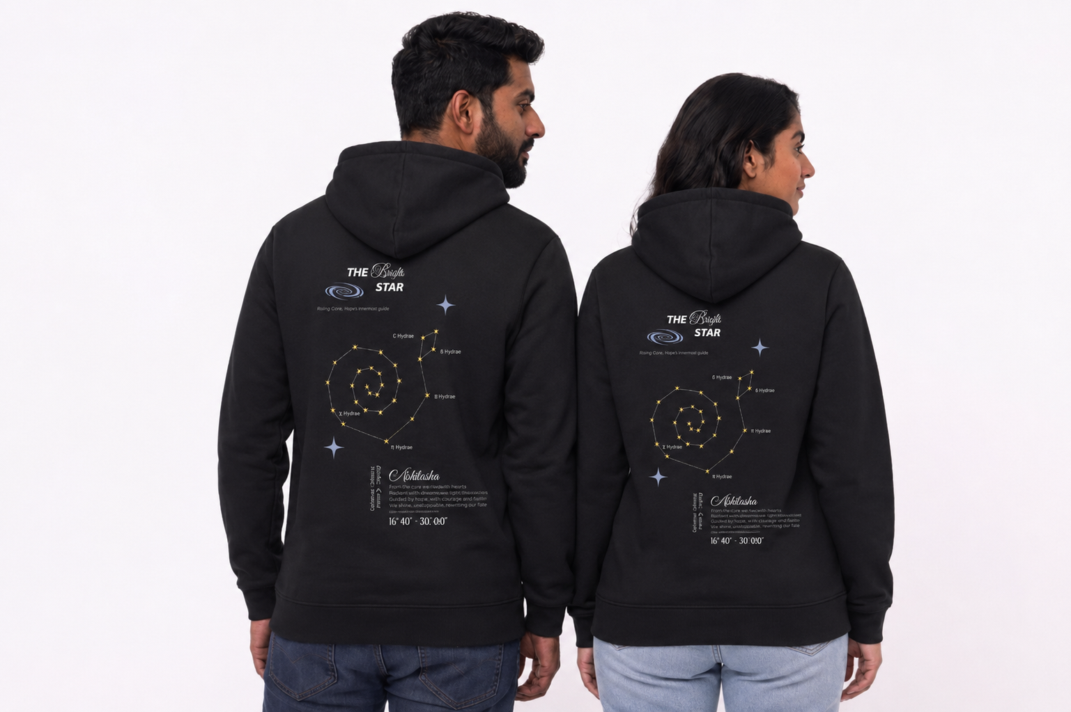 Ashlesha Nakshatra Hoodie – Vedic Astrology Inspired Unisex Cotton hoodie | Spiritual Minimalist Wear