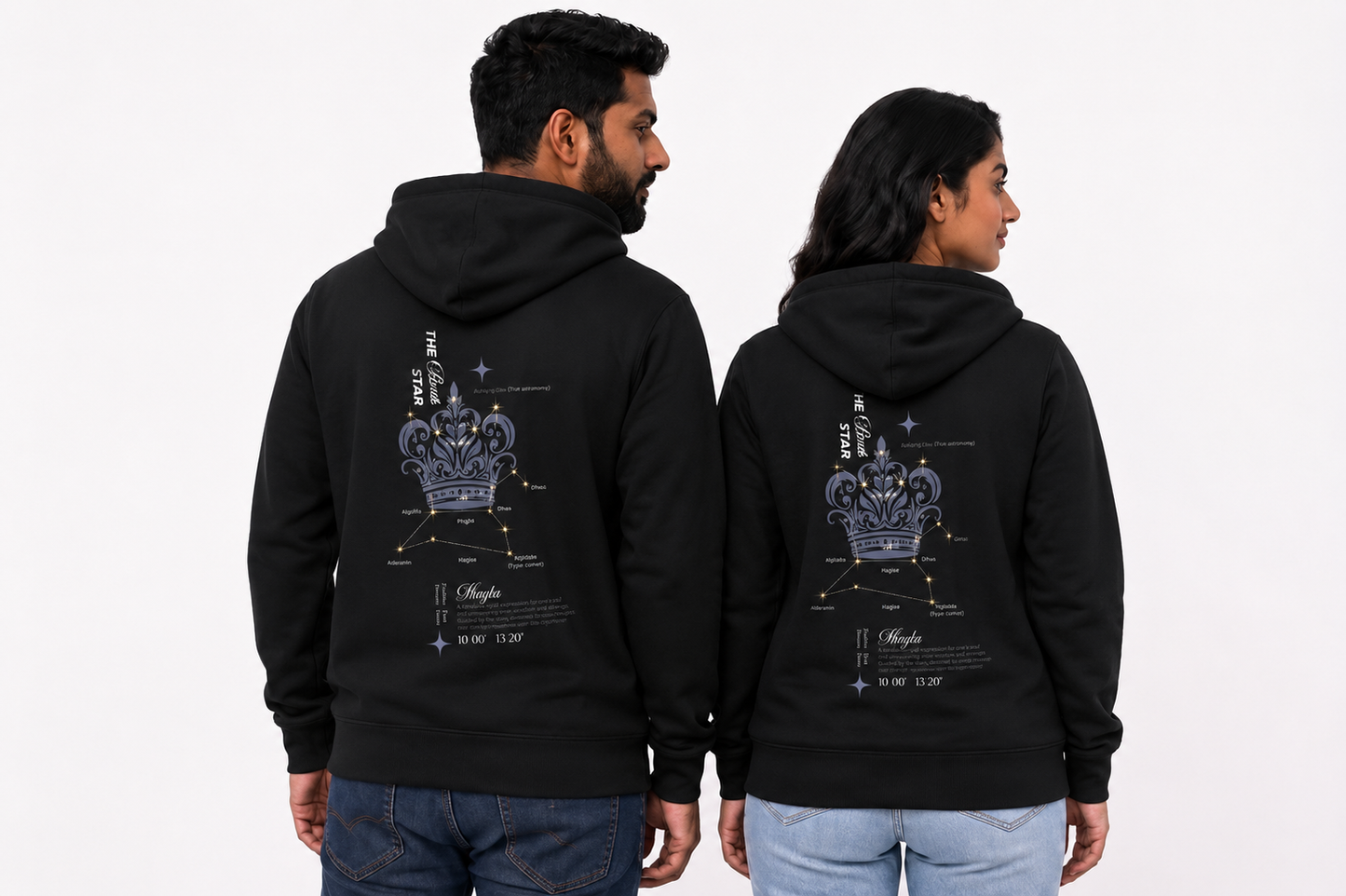Magha Nakshatra Hoodie – Vedic Astrology Inspired Unisex Cotton hoodie | Spiritual Minimalist Wear