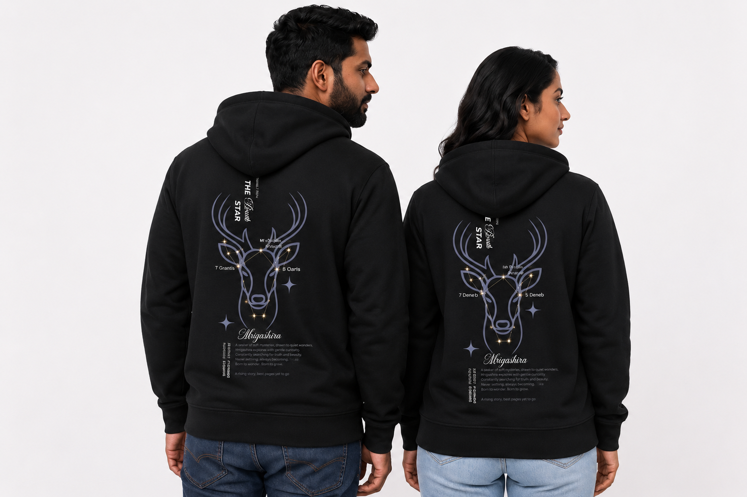 Mrigashira Nakshatra Hoodiet – Vedic Astrology Inspired Unisex Cotton  hoodie | Spiritual Minimalist Wear