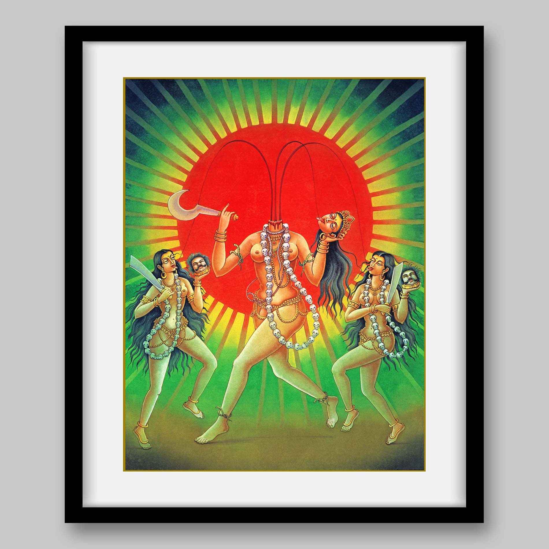 Chhinnamasta - High Quality Print of Artwork by Pieter Weltevrede
