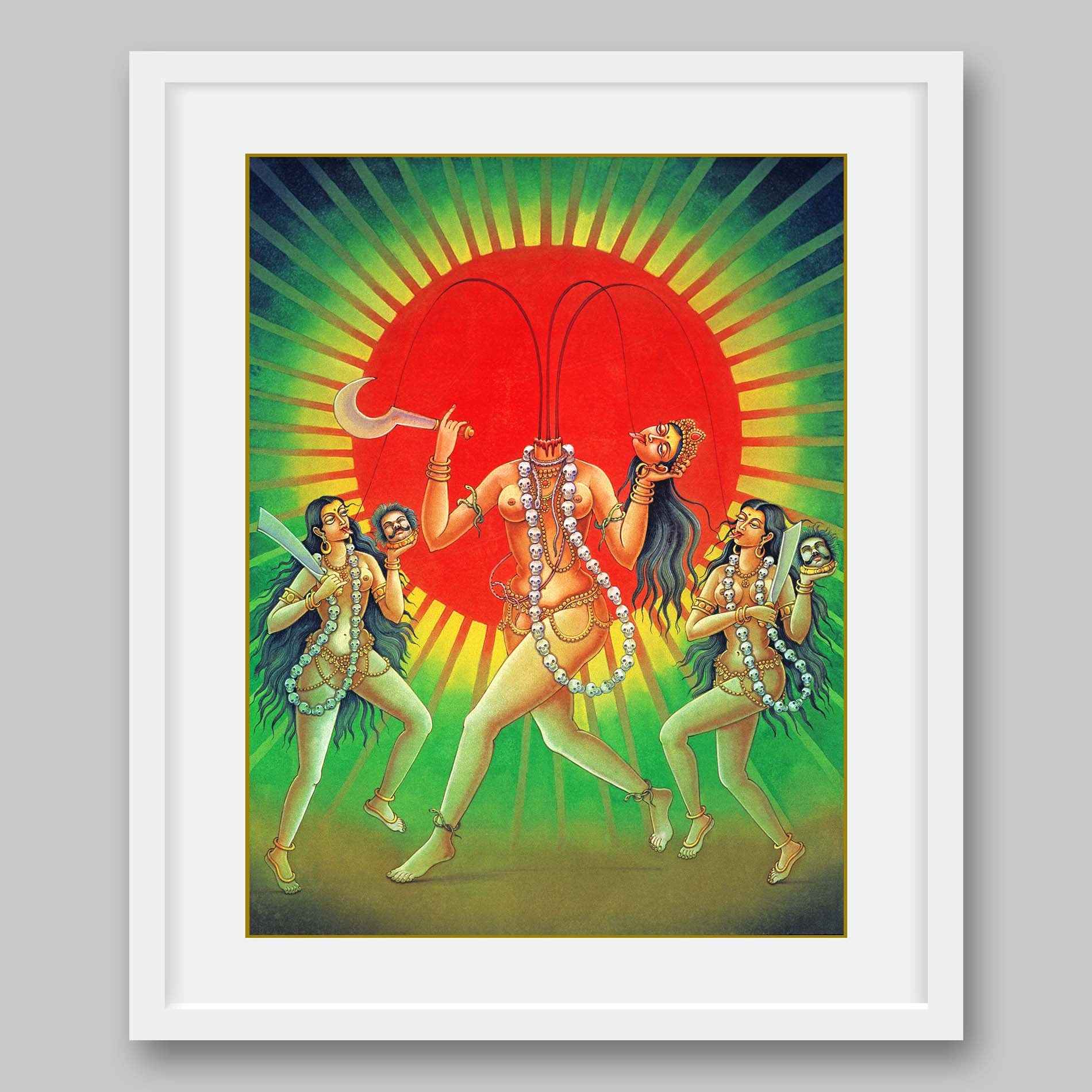 Chhinnamasta - High Quality Print of Artwork by Pieter Weltevrede